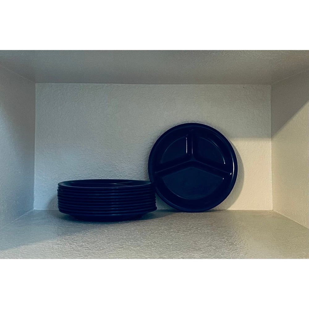 Blue Melamine Divider Plates